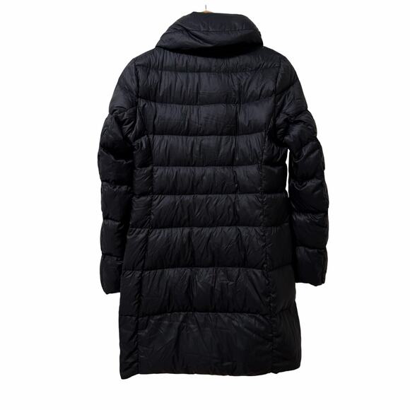 Uniqlo Womens Shawl Collar Long Down Puffer Jacket Size M Lightweight Packable - Picture 4 of 9